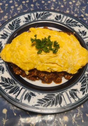 キーマカレーオムライス(オムレツタイプ)-レシピのメイン写真