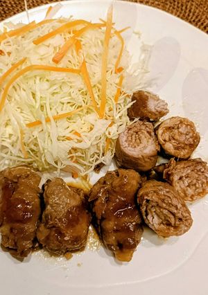 時短節約!薄切り肉の簡単ミニチャーシュー-レシピのメイン写真