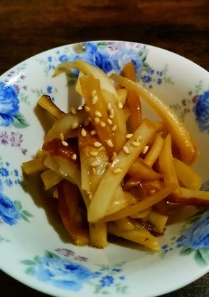 大根の皮と竹輪炒め-レシピのメイン写真
