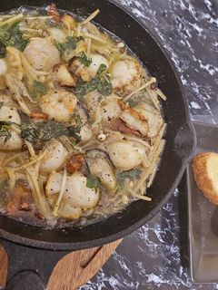 エノキと魚介のアヒージョ-レシピのメイン写真