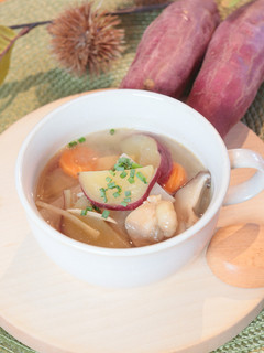 かんしょと鶏肉のしょうがスープ-レシピのメイン写真