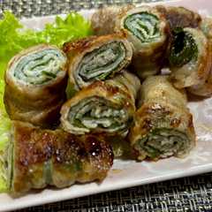 รูปของ 大葉の肉巻き