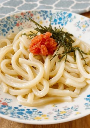 即完成！レンジで簡単！たらこバターうどん-レシピのメイン写真