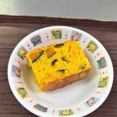 รูปของ 【保育所給食】かぼちゃケーキ