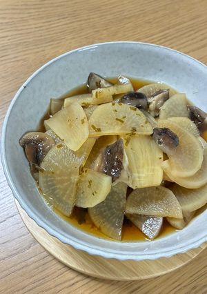 大根と椎茸のめんつゆ煮-レシピのメイン写真