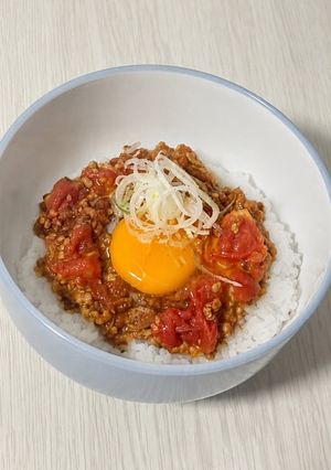 トマトジャージャー丼-レシピのメイン写真