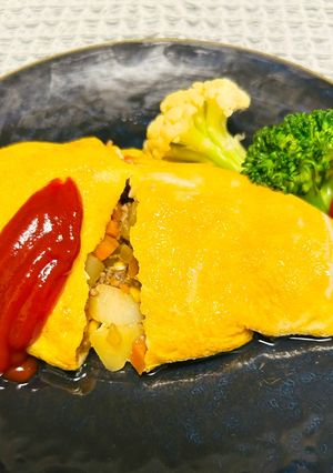 母の味♬我が家のご馳走オムレツ-レシピのメイン写真