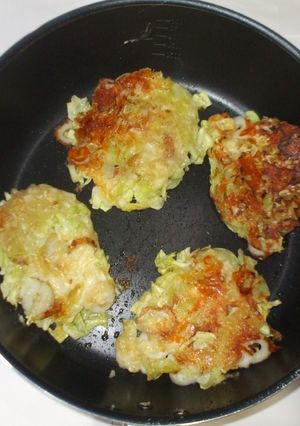 キャベツチーズ焼き♪簡単レシピお好み焼き-レシピのメイン写真