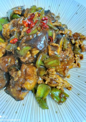 茄子とピーマンと豚肉の味噌和え（甜麺醤）-レシピのメイン写真