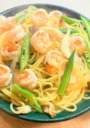 海老好きに送る！ご褒美！エビ満載パスタ！-レシピのメイン写真