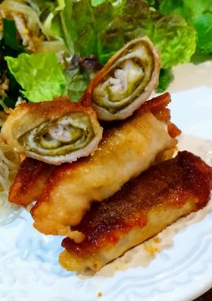 豚しゃぶ肉の海苔チーズ焼き-レシピのメイン写真