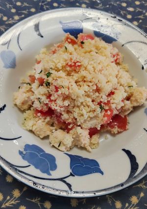トマトとサラダチキンのスパイシークスクス-レシピのメイン写真
