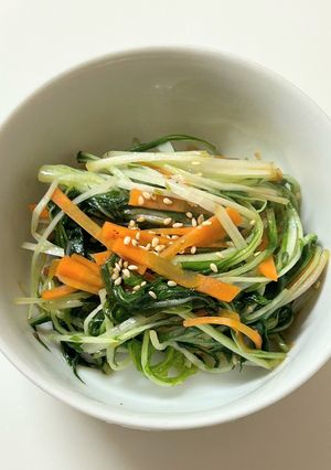 水菜と人参の炒め煮-レシピのメイン写真