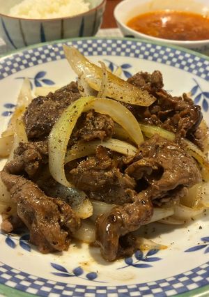 牛肉と玉ねぎのバルサミコ炒め-レシピのメイン写真