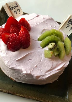 菓子パンで作るジェンダーリビールケーキ♡-レシピのメイン写真