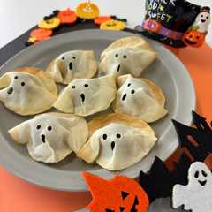 รูปของ ハロウィンにもおすすめ！かぼちゃのおばけ餃子