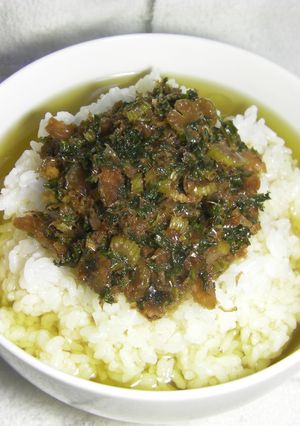 無添加　セロリと鰹節の佃煮茶漬け-レシピのメイン写真