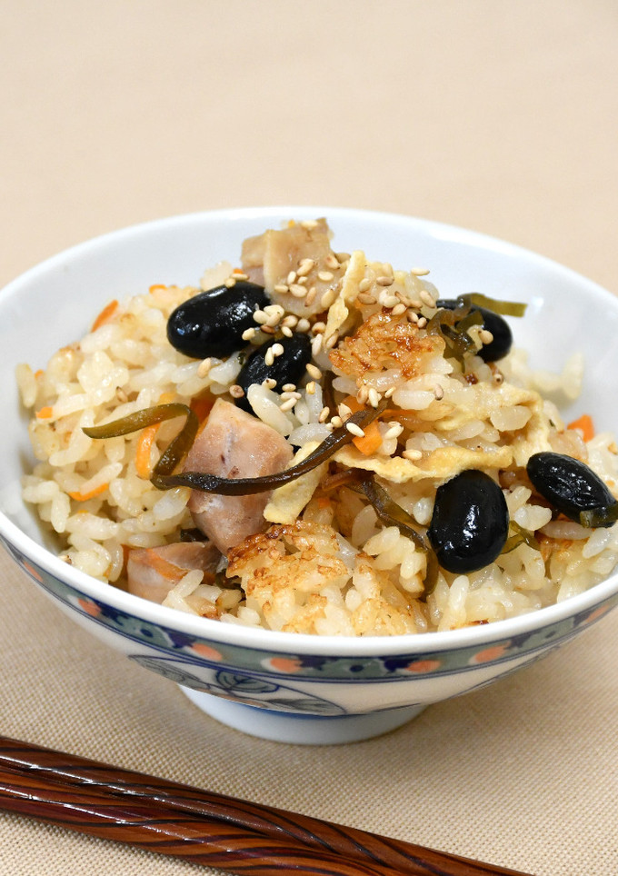 黒豆煮の炊き込みご飯-レシピのメイン写真
