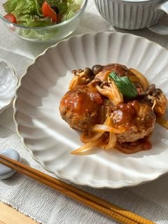フライパンで煮込みハンバーグ✨-レシピのメイン写真