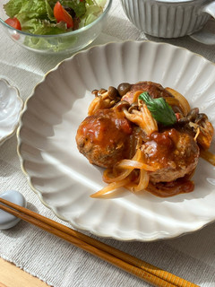 フライパンで煮込みハンバーグ✨-レシピのメイン写真