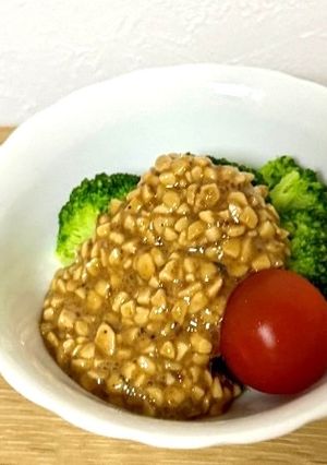ブロッコリーの納豆ドレッシングがけ-レシピのメイン写真