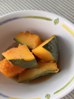 (健康づくり)レンジでかぼちゃ煮-レシピのメイン写真