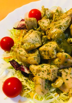 鶏肉のジェノベーゼパウダー炒め-レシピのメイン写真