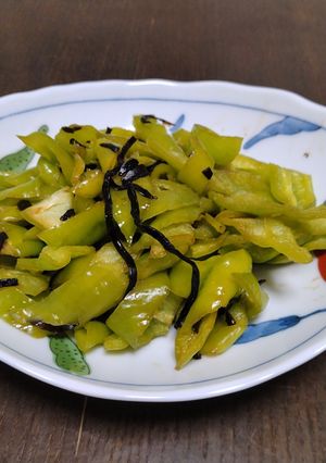 福耳ジロー唐辛子の塩昆布和え-レシピのメイン写真