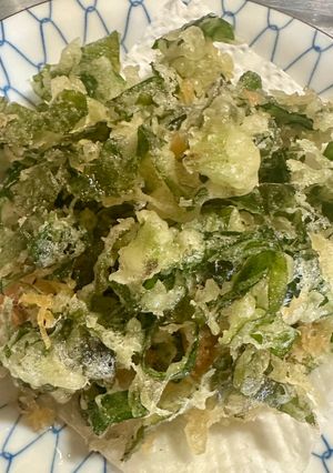 青紫蘇のかき揚げ-レシピのメイン写真