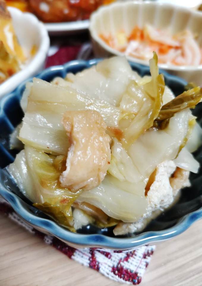 白菜と油揚げの梅煮※簡単レンジ常備菜-レシピのメイン写真