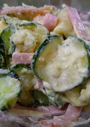 キュウリとズッキーニのポテトサラダ-レシピのメイン写真