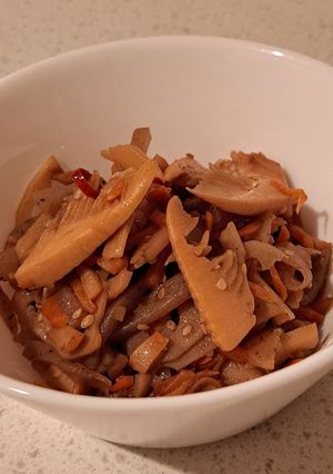 筍と蓮根のきんぴら-レシピのメイン写真