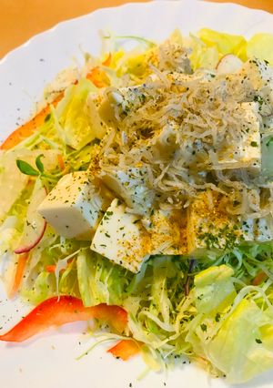 市販サラダ●チートマ豆腐サラダ-レシピのメイン写真