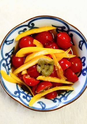 ミニトマトと パプリカの 簡単 酢の物✿和サラダ-レシピのメイン写真