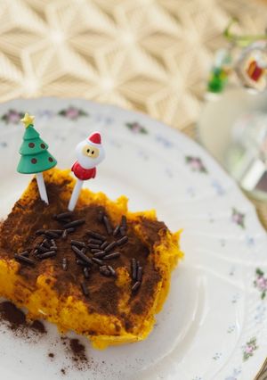 混ぜるだけ簡単パンプキン🎃プリンケーキ-レシピのメイン写真