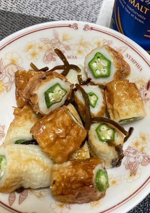 ちくわオクラ塩昆布あえ-レシピのメイン写真