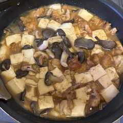 รูปของ きのこ・豆腐消費メニュー　すき焼き風