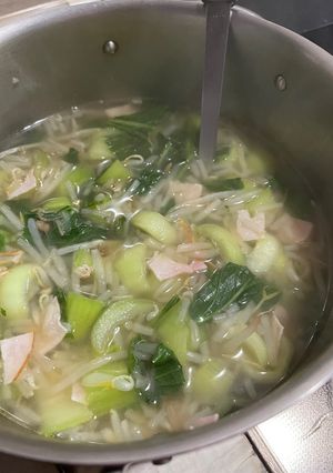 モヤシとチンゲン菜のスープ-レシピのメイン写真