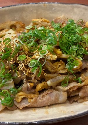 豚こま蓮根と薄揚げの味噌炒め-レシピのメイン写真