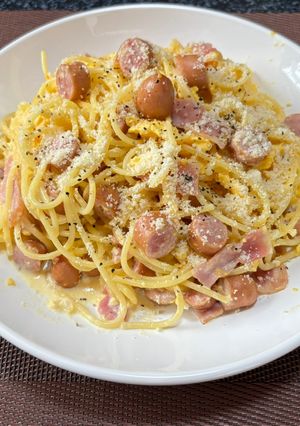 牛乳で簡単カルボナーラ😊-レシピのメイン写真