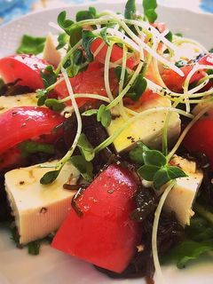 ☆もずくとお豆腐のカプレーゼ風サラダ☆-レシピのメイン写真