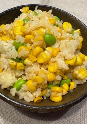 枝豆とバター醤油コーンの混ぜご飯-レシピのメイン写真