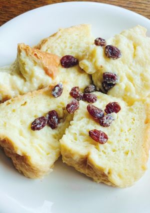 フライパンで作る豆乳パンプディング-レシピのメイン写真