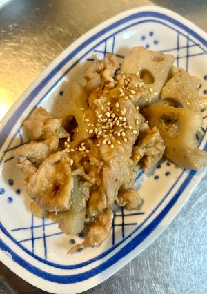 蓮根入り豚生姜-レシピのメイン写真