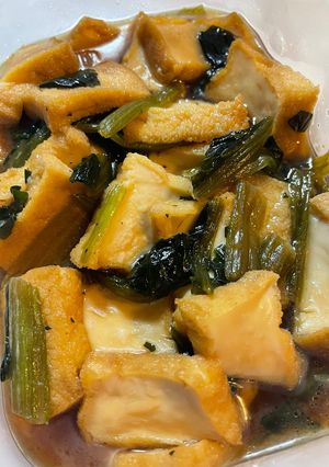 厚揚げとほうれん草の煮浸し-レシピのメイン写真