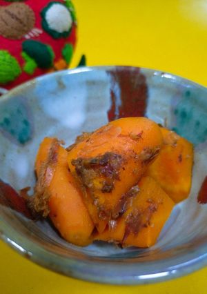 人参だけの煮物-レシピのメイン写真