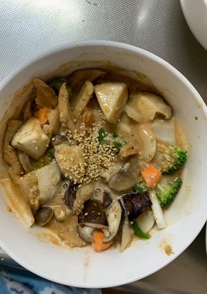 肉無チクワクリーミーロコモコ味野菜炒め-レシピのメイン写真