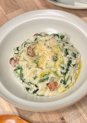 ほうれん草のチーズリゾット-レシピのメイン写真
