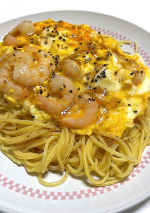 エビと卵のオニオンパスタ♫-レシピのメイン写真