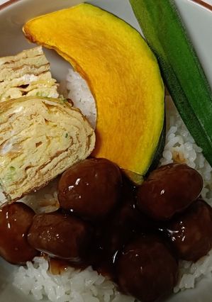 市販ミートボールを使ったミートボール丼-レシピのメイン写真